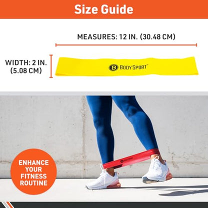 Body Sport Loop Resistance Bands - color: Blue, size: Light Resistance, Blue