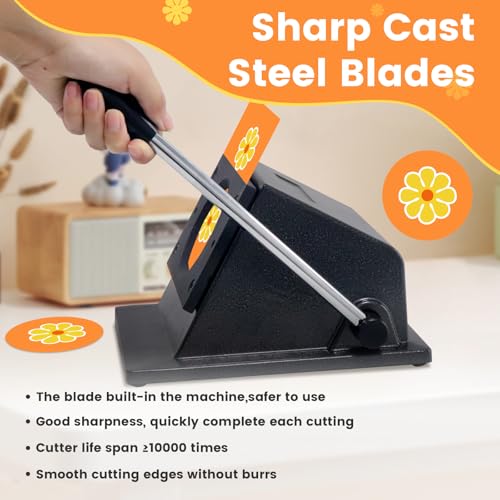 3"/75mm Button Paper Cutter, 3.386"/86mm Diameter Circle Cuter, 3.386" Circle Punch,Graphic Punch, 86mmDie Cutter Round Paper Cutter for Making 3"/75mm Buttons Making（3.386" Cutting Diameter）