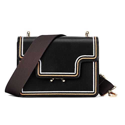 ZOOEASS Wide Shoulder Strap (Solid),Adjustable Replacement Belt Crossbody Canvas Bag Handbag - color: Coffee