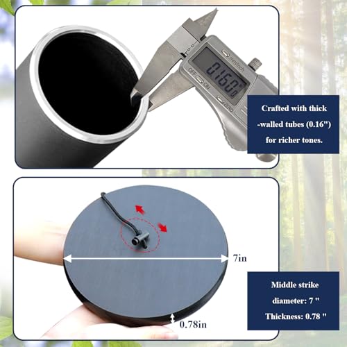 ASTARIN 90 Inch Wind Chimes for Outside with Precision Tuned - size: 90“-Black