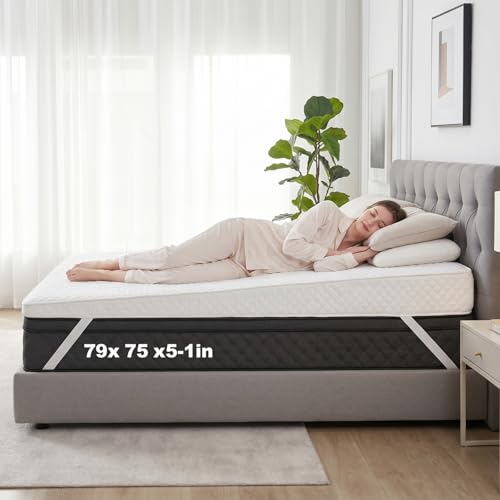 Cinnvoice Mattress Wedge with Cover, 5 Inch King Incline Wedge for Back and Neck Support, Adjustable Elevator Under Mattress Topper Support for Bedroom - color: White, size: 5 Inch King