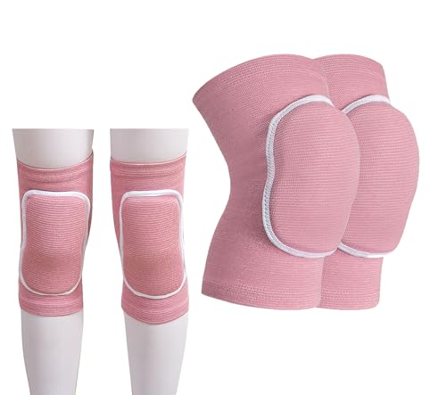 YYaaloa Knee Pads Sponge Knee Brace Breathable Flexible Elastic Knee Support for Volleyball, Dancing, Football, Yoga, Basketball, and Skating (Dark Pink 1Pair, Medium) - color: Dark Pink 1Pair