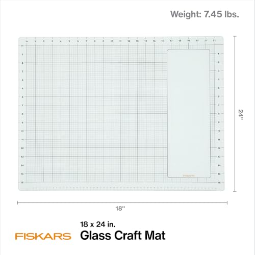 Fiskars Glass Craft Mat, 18" x 24" - color: Clear
