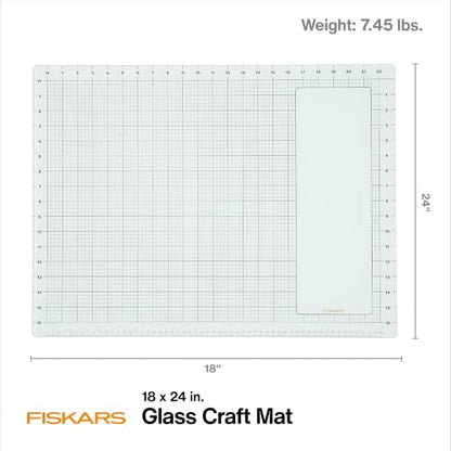 Fiskars Glass Craft Mat, 18" x 24" - color: Clear