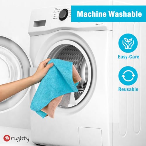 Orighty Microfiber Cleaning Cloth, Cleaning Rags, 12 Pack, 12x11 in, White - color: White, size: 12 Pack