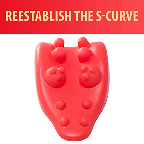 Full Back Stretch Massage Trigger Point Chiropractic Pillow by Acupillow - Cervical and Lumbar Traction Stretcher Device - Myofascial Release of Pressure Point - Neck and Back Pain (Original) - style: Original