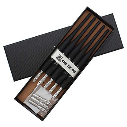 Plastic Professional Manga Gothic Pen Dip Pen Set with 5 Nibs Manga Calligraphy Drawing Pen Kit - 5 Pcs, Black - color: Black