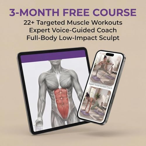 Foldable Pilates Reformer Board w/ 3-Month Course for Beginners