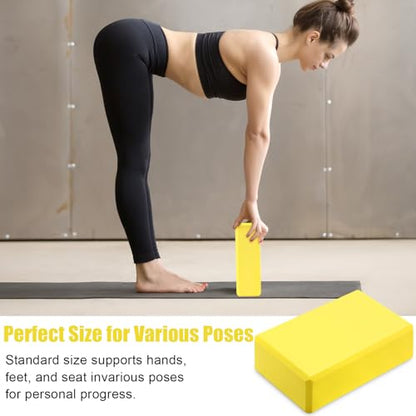 Silipull 10 Pcs Pilates Ring Blocks Set for Women Home Yoga Equipment Accessories Pilates Ring Circle and Ball Workouts Gift Include Ball Yoga Circle Resistance Bands Block Straps Gym Bag - color: Red