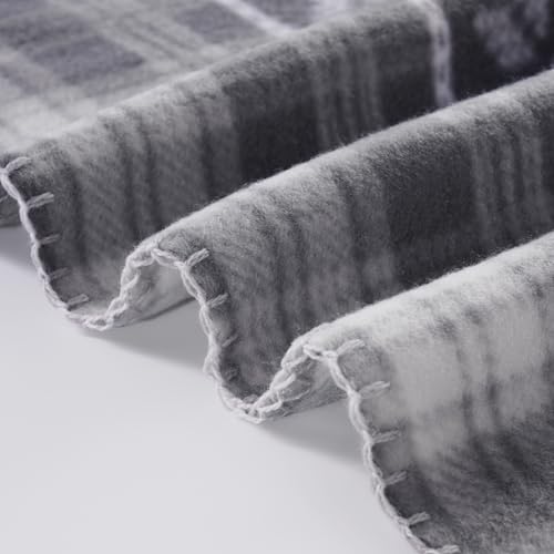 CAI TENG Fleece Blanket 6 Pack 50 X 60 Inch Christmas Blankets Throw Grey - color: Christmas Grey