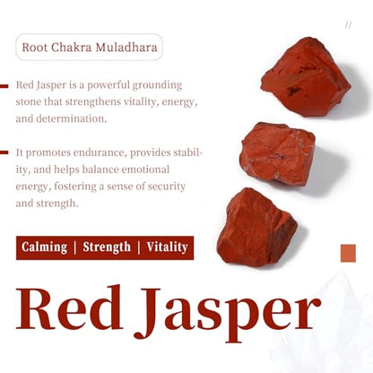SUNYIK Natural Red Jasper Tumbled Chips Stones with Root Chakra Pillow | 0.5LB/230g Crushed Crystal Quartz Chips for 7 Chakra Healing Meditation Yoga Reiki Energy Balancing - color: Red/Red