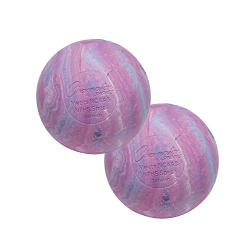 Champion Sports Lacrosse Balls & Rhino Skin® Foam Balls – Official Size Balls for Games, Practice & Training, NCAA, NFHS & SEI Certified, Multiple Colors, Packs & Styles Available - color: Cosmic Swirl, size: 2-Pack