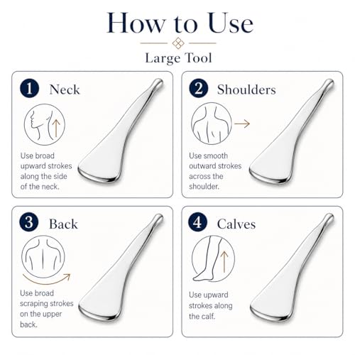 2-in-1 Stainless Steel Gua Sha and Acupuncture Massage Tool - size: 1-Pack-g