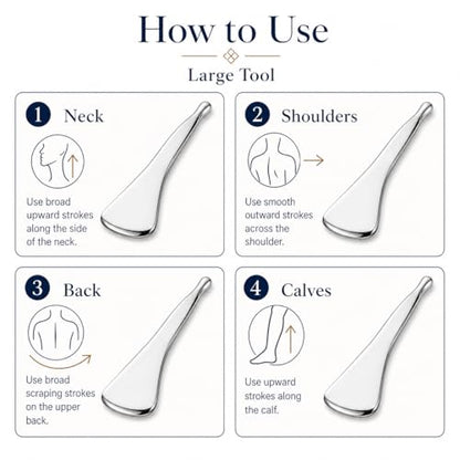 2-in-1 Stainless Steel Gua Sha and Acupuncture Massage Tool - size: 1-Pack-g