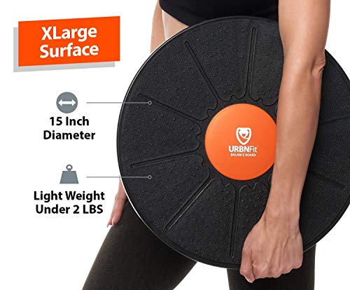 URBNFit Standing Desk Balance Board – Balancing Board for Under Desk- Exercise Balance Stability Trainer, Helps Increase Strength and Flexibility, Full Body Exercise - Office Wobble Boards – 15 Inch