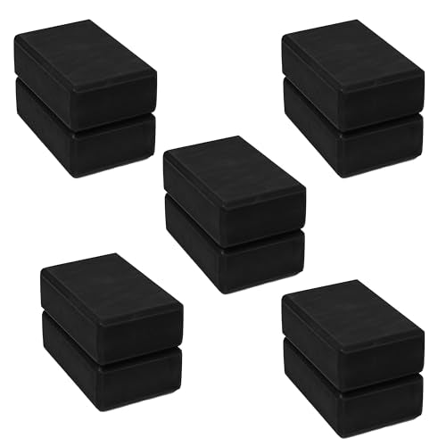 3in Foam Bulk Yoga Blocks, 10 Pack - color: Black