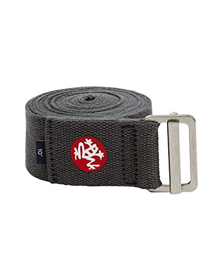 Manduka Align Yoga Strap - color: Thunder Grey, size: 10 Feet