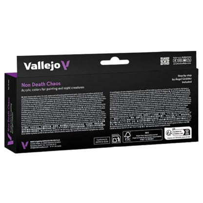 Vallejo - Non-Death Chaos Acrylic Paint Set | Game Color | Fantasy Color Series Miniature Model Kit for a High Pigment Matte Finish | 8 Bottles x 18 ml. (0.60 fl.oz) - style: Non Death Caos