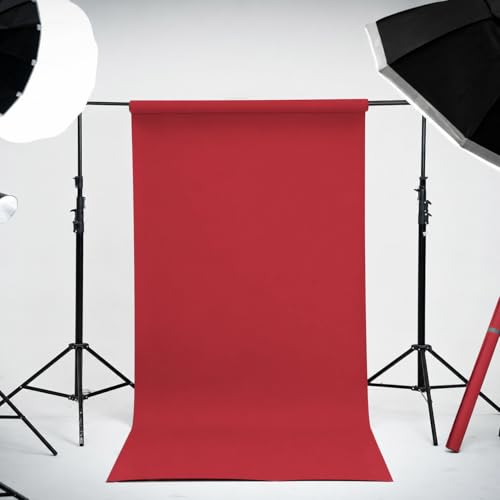Kate Seamless Paper Backdrop Red Paper Backdrop Seamless Backdrop Paper Rolls (53''x32.8' Scarlet) - color: Scarlet, size: 53''x32.8'