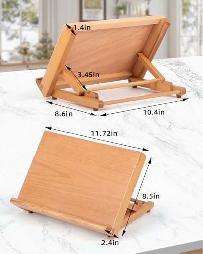 Table Easel for Painting, Adjustable Angle Art Easels Wood Table Easel Drawing and Sketching Board, 11 4/5 Inches by 8 2/3 Inches - size: Small