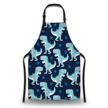 Funny Aprons for Adults Men Dinosaur Man Apron for Kitchen Cooking Restaurant BBQ Painting Crafting Gardening 27” (W) x 31” (H), Waterproof Apron - color: Dinosaur