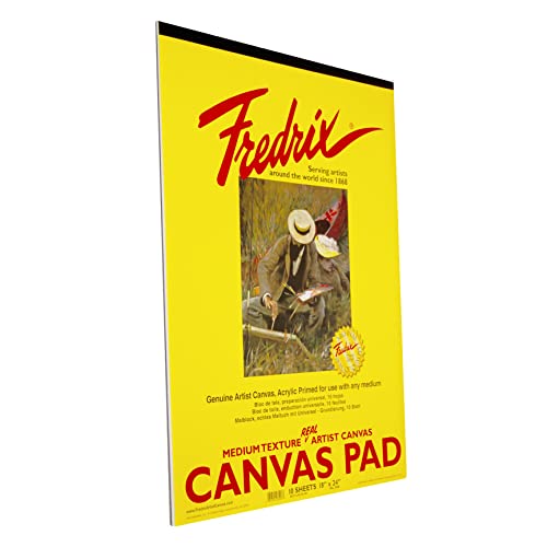 FREDRIX Creative Series White Canvas Pad, 18" x 24" - color: White Canvas, size: 18" x 24"
