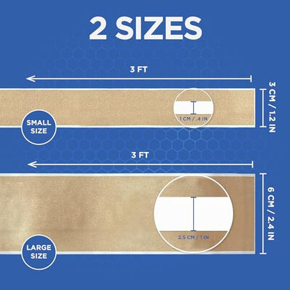 𝐂𝐮𝐭𝟐𝐅𝐢𝐭 𝐀𝐝𝐡𝐞𝐬𝐢𝐯𝐞 𝐁𝐚𝐧𝐝𝐚𝐠𝐞𝐬 - Flexible Fabric Bandage for Wound Care and First Aid, Long Lasting & Breathable - Custom Size for Minor Cuts and Scrapes, 1 Meter Long (Large) - size: Large