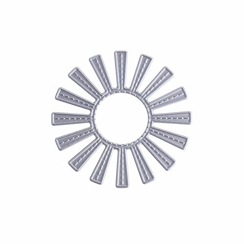 Rainbow Cutting Dies Sun Die Cuts Metal Embossing Stencils Template Mould for Making Card DIY Scrapbooking Photo Album Decorative (Large Size) - style: Sun and Rainbow