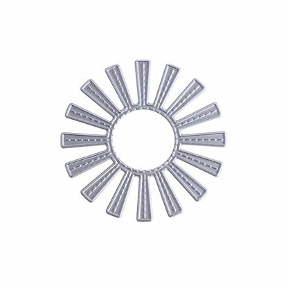 Rainbow Cutting Dies Sun Die Cuts Metal Embossing Stencils Template Mould for Making Card DIY Scrapbooking Photo Album Decorative (Large Size) - style: Sun and Rainbow