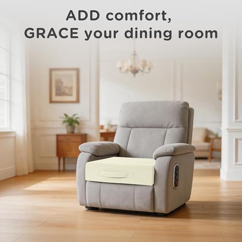 AddGrace High Density Recliner Cushion for Elderly 20x20in Beige - color: Beige