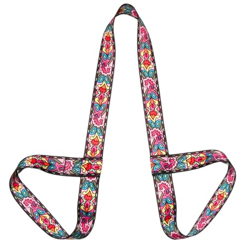 Yoga Mat Straps for Carrying, Adjustable Yoga Mat Sling Carrier, Mat Holder Colorful Band, Anti-Slip, Multiple Color Choices - color: Black Green (Pink Orange)
