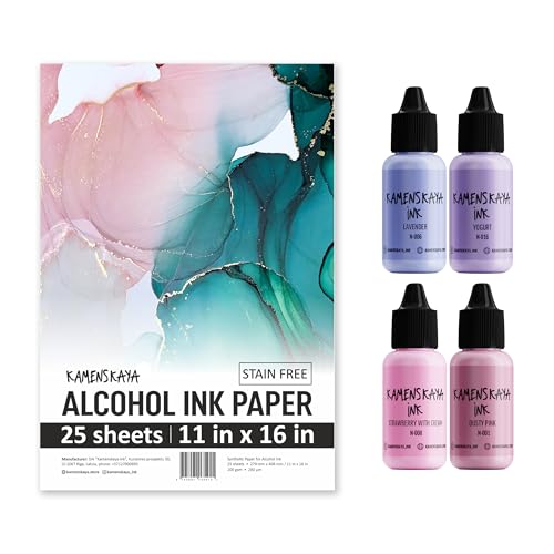Alcohol Ink Set with Alcohol Ink Paper