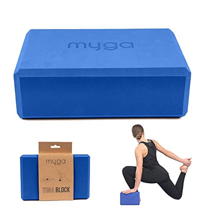 MYGA Yoga Block,Lightweight EVA Foam Yoga Brick,High Density Non-Slip Block for Yoga Poses, Pilates, Balance and Flexibility - color: Royal Blue, size: One Size