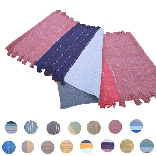Jaipur art & Rugs Cotton Yoga Mat - Eco-Friendly Hand-Woven Rug - Non Slip & Thick (24”x72”x5mm) for Everyday Fitness at Home - Comfortable Extra-Long - color: Multi-7