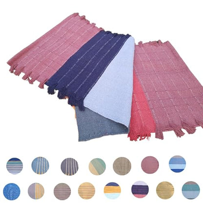 Jaipur art & Rugs Cotton Yoga Mat - Eco-Friendly Hand-Woven Rug - Non Slip & Thick (24”x72”x5mm) for Everyday Fitness at Home - Comfortable Extra-Long - color: Multi-7