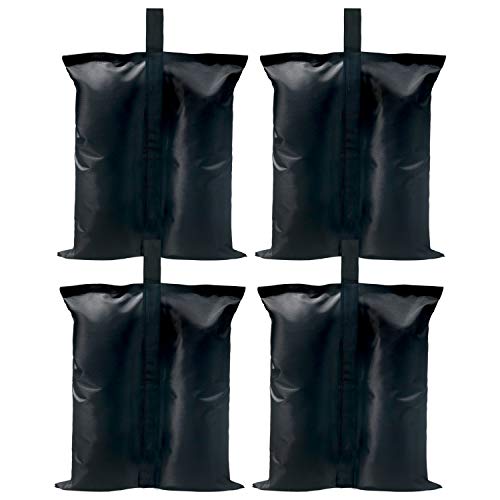 ABCCANOPY Canopy Weights 150 LBS Tent Sand Bags,4-Pack Black(No Sand) - color: Black, size: 150 LBS