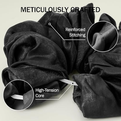 Slim Panda Yoga Mat Scrunchie,Style & Cute Mat Holder,Stretchable Velvet Fabric Fit All Standard Yoga Mats (mat not included) - color: Black&white 2pcs