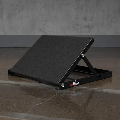Amstaff Fitness Adjustable Squat Slant Board for Heel Elevating - Non-Slip, High-Density Heel Elevated Squat Wedges for Enhanced Weightlifting, Strength Training, Calf Stretching & Mobility