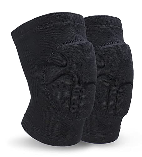 Volleyball Knee Pads for Dancers, Soft Breathable Knee Pads for Men Women Kids Knees Protective, Knee Brace for Volleyball Football Dance Yoga Tennis Running Cycling Workout Climbing - color: Style B-Black, size: Large