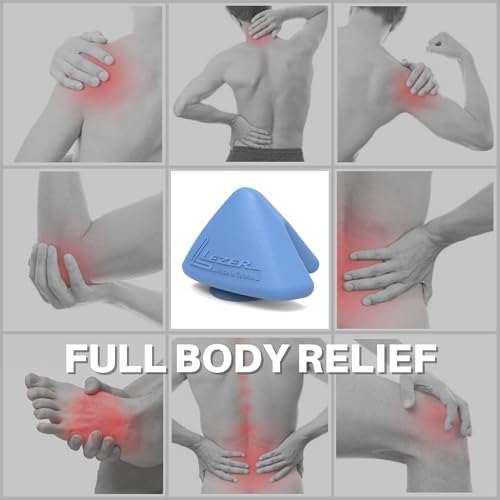 LEZER Large Trigger Massage Point, Manual Massage Ball, Hip Hook, Muscle Knot Release Tool, Deep Tissue Relief, Hip Flexor Iliacus Back Psoas Hand Foot Myofascial Physical Therapy, 3.5 inｘ3 in, Blue - style: 05 - Large Trigger Blue