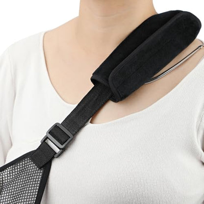 2Pcs Arm Sling Padding for Neck Arm Sling Strap Cushion Neck Pad Cushions Shoulder Brace Carry Strap Pads Elbow Wrist Injury Support Strap Padded Women Men Black Velvet - color: Black Velvet-2pcs