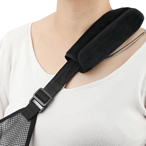 1Pc Arm Sling Padding for Neck Arm Sling Strap Cushion Neck Pad Cushions Shoulder Brace Carry Strap Pads Elbow Wrist Injury Support Strap Padded Women Men Black Velvet - color: Black Velvet-1pc