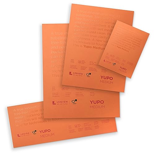 Legion Yupo Polypropylene Pad, 11 X 14 inches, Medium 74lb., 10 Sheets (L21-YUP197WH1114)