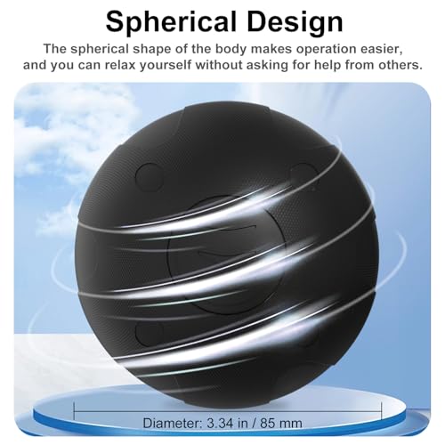 Vibrating Massage Ball with 5-Speed Mode for Muscle Recovery, Myofascial Release - Deep Tissue Massage Ball for Trigger Point Massage - Mobility Ball Back & Hip Flexor Release Tool