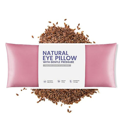 Weighted Eye Pillow for Yoga, Moist Heat Mask for Dry Eyes(Pink) - color: Eye Mask01-pink