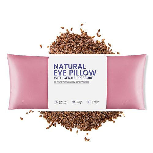 Weighted Eye Pillow for Yoga, Moist Heat Mask for Dry Eyes(Pink) - color: Eye Mask01-pink