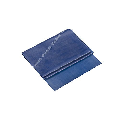 THERABAND Resistance Bands, 5 Foot, 15 Count, Exercise, Blue, Extra Heavy | Professional TheraBand elastic resistance for exercise, physical therapy and at-home workouts - color: Blue
