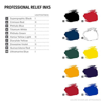 Speedball Professional Relief Ink Dioxazine Violet 8OZ - color: Dioxazine Violet, size: 8 fl oz