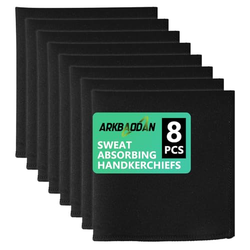 Gym sweat towels Quick-Dry Microfiber Sweat Rags for Face, Hands, & Body - Men & Women - A soft black handkerchief