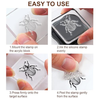 6Pcs Flower Clear Stamps for Card Making, Mushroom Silicone Stamps for Crafting & DIY Scrapbooking, Butterfly Journaling Decor,Flower Fairies,Birthday Words with Blessings - style: 29Pcs Flower Fairy Clear Stamps